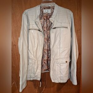 Moto jacket - leather look